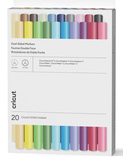 EAN 93573297267 - Cricut Dual-Sided marcador 20 pieza(s) Punta fina Colores surtidos imagen 1