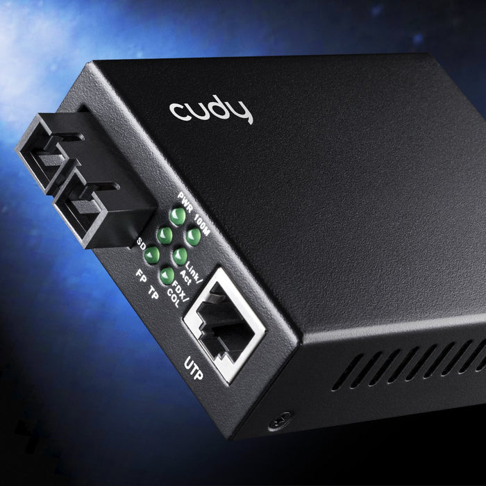 EAN 6971690790479 - Cudy MC100SA-20 convertidor de medio 100 Mbit/s 1310 nm Monomodo Negro imagen 5