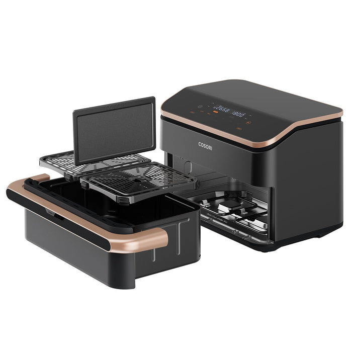 EAN 0810123673285 - Cosori Dual Blaze Twinfry Chef Edition Doble 10 L Independiente 2800 W Freidora de aire caliente Negro, O imagen 4