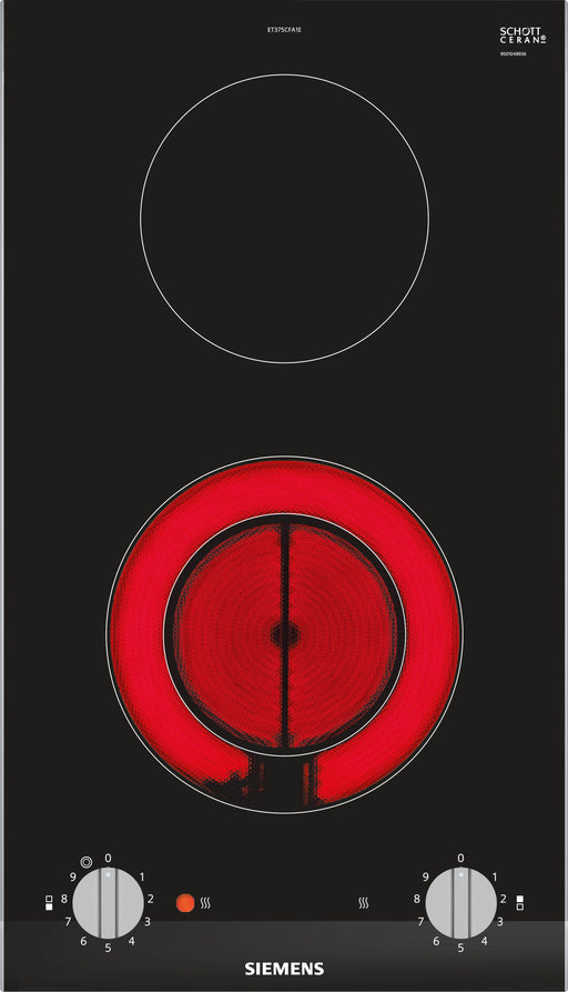 EAN 4242003689226 - Siemens ET375CFA1E hobs Negro, Acero inoxidable Integrado Cerámico 2 zona(s) imagen 1