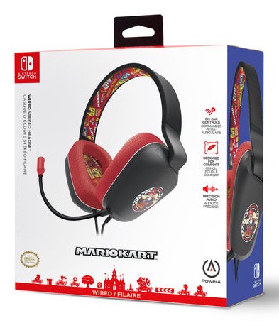 EAN 0617885112119 - PowerA NSHS0398-01 auricular y casco Auriculares Alámbrico Diadema Juego Negro, Rojo imagen 10