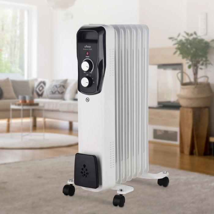 EAN 8422160055072 - Ufesa 83505507 calefactor eléctrico Interior Blanco 1500 W Radiador de aceite eléctrico imagen 2