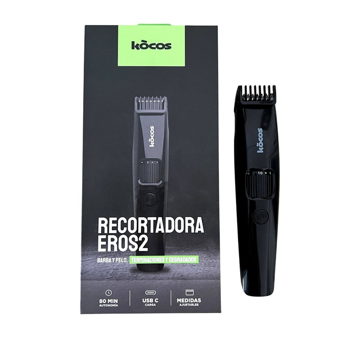 EAN 8437028106025 - Kocos EROS 2 HAIR CLIPPER+ CASE Máquina de afeitar de láminas Recortadora Negro, Gris imagen 11