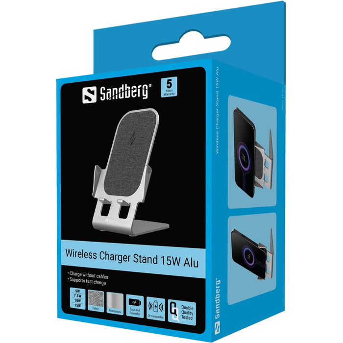 EAN 5705730441516 - Sandberg 441-51 cargador de dispositivo móvil Smartphone Gris USB Cargador inalámbrico Carga rápida Inter imagen 6