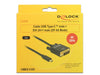 EAN 4043619853212 - DeLOCK 2m, USB-C/DVI 24+1 Adaptador gráfico USB 3840 x 2160 Pixeles Negro imagen 3