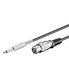 EAN 4040849507106 - Goobay Microphone connecton cable, 6m (bulk) cable de audio 6,35mm XLR (3-pin) Negro imagen 1