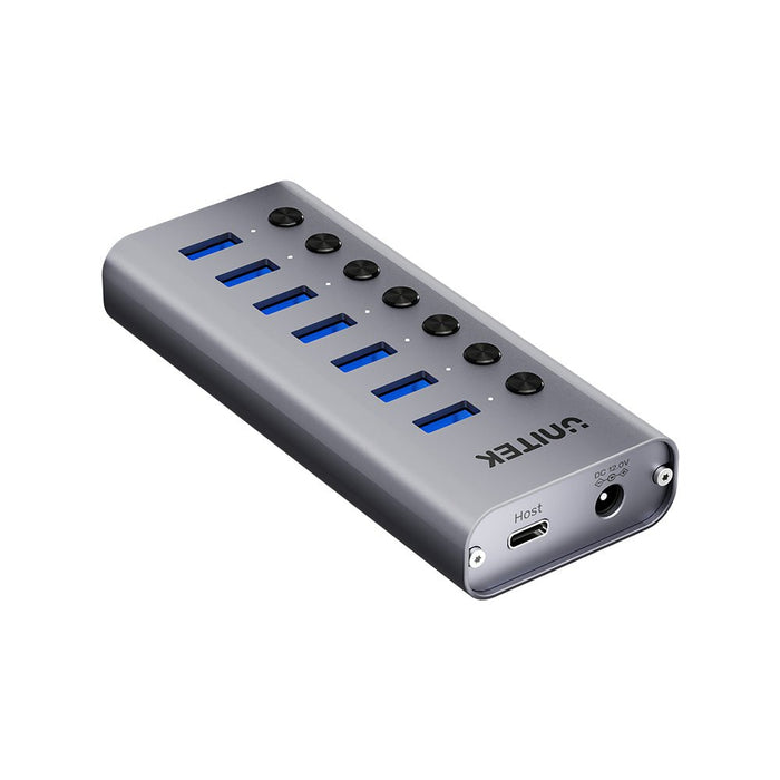 EAN 4894160055224 - UNITEK H1314A01-EU hub de interfaz USB Tipo C 5000 Mbit/s Gris imagen 2