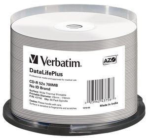 EAN 0023942437567 - Verbatim CD-R 52x DataLifePlus 700 MB 50 pieza(s) imagen 1