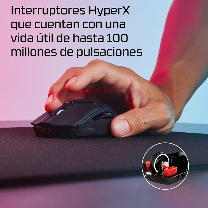 EAN 0197192120217 - HyperX Pulsefire Haste 2 Mini Wireless Black Gaming Mouse ratón Juego Ambidextro RF Wireless + Bluetooth  imagen 4