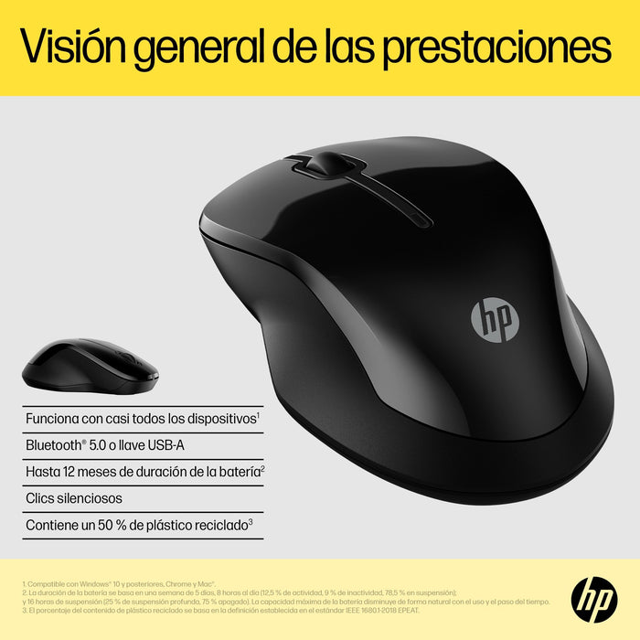 EAN 0196786514548 - HP 250 Dual Mouse ratón Ambidextro Bluetooth + USB Type-A 1600 DPI imagen 9