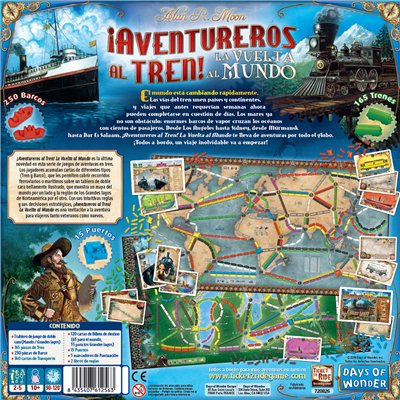 EAN 824968720820 - Asmodee DW720826 juego de tablero ¡Aventureros al Tren! La Vuelta al Mundo Juego de mesa Estrategia imagen 3