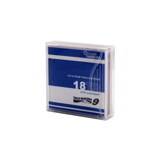 EAN 7050779101357 - Overland-Tandberg TANDBERG LTO-9 DATA CARTRIDGE 18/45TB UNLABELED WITH CASE 1PCS Cinta de datos virgen 18 imagen 1