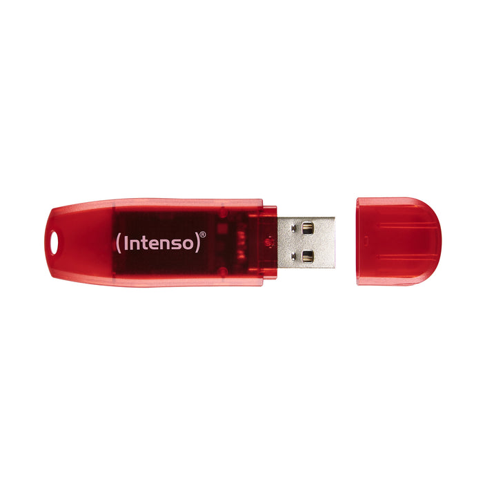 EAN 4034303029976 - Intenso Rainbow Line unidad flash USB 128 GB USB tipo A 2.0 Rojo, Transparente imagen 2