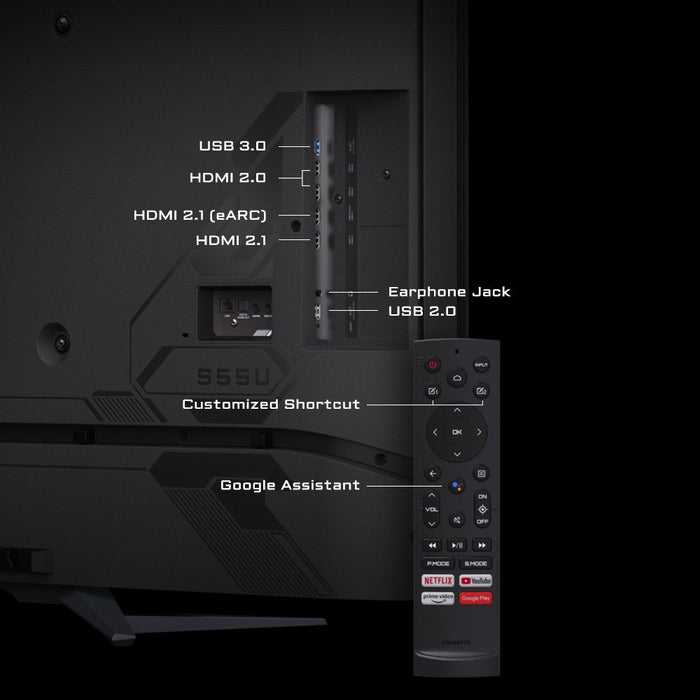 EAN 4719331826390 - GIGABYTE S55U pantalla para PC 138,7 cm (54.6") 3840 x 2160 Pixeles 4K Ultra HD LED Negro imagen 14