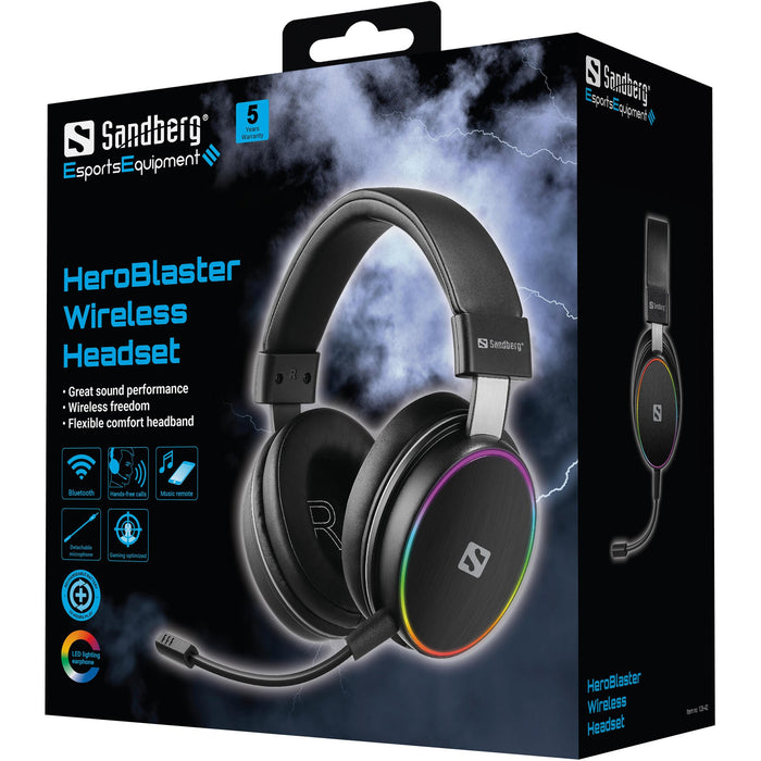 EAN 5705730126420 - Sandberg 126-42 auricular y casco Auriculares Inalámbrico y alámbrico Diadema Juego Bluetooth Negro imagen 6