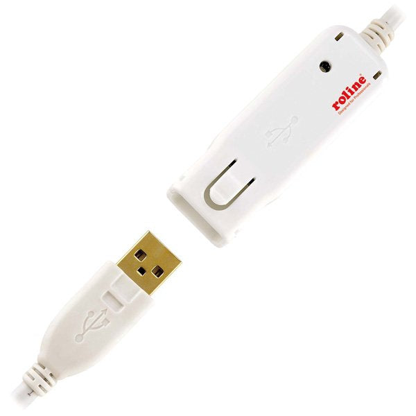 EAN 7611990188192 - ROLINE USB 2.0 Active Repeater Cable for 12.04.1085 12 m Blanco imagen 3
