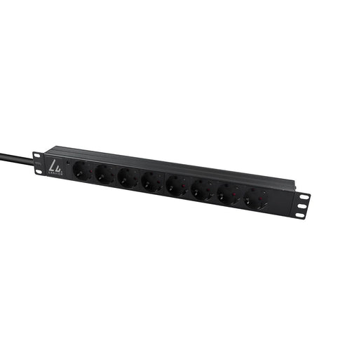 EAN 5715063052983 - Lanview LVR-3MSCH-LIC-SCH8 unidad de distribución de energía (PDU) 8 salidas AC 1U Negro imagen 2