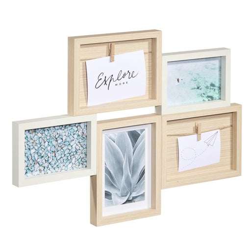 EAN 4047443475541 - Hama Kalmar Portafotos múltiple Roble, Blanco imagen 2