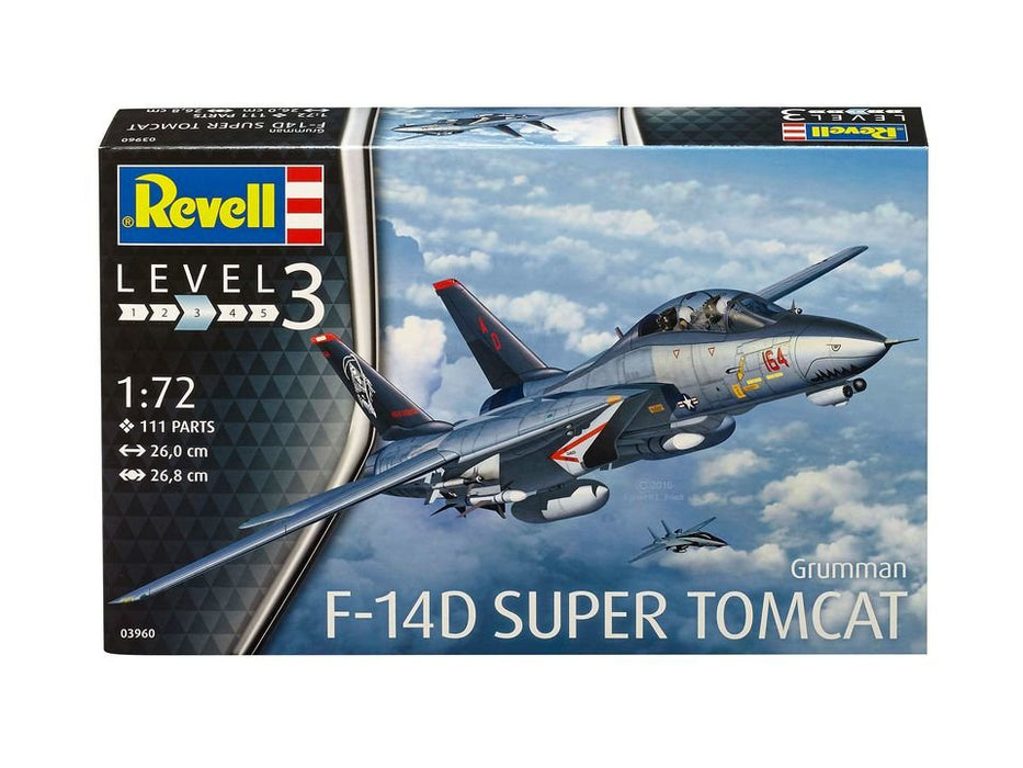 EAN 4009803891316 - Revell Grumman F-14D Super Tomcat Maqueta de avión de ala fija Kit de montaje 1:72 imagen 1