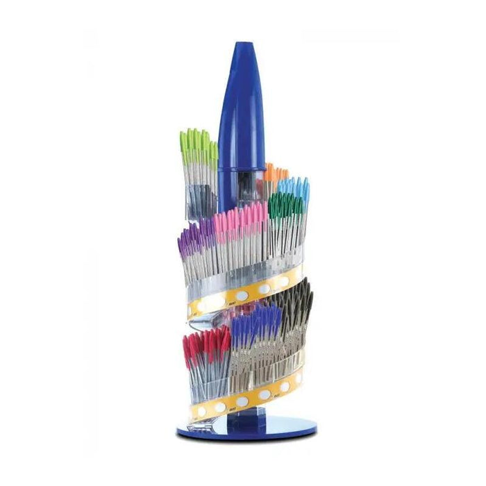 Bic Cristal Medium Y Fun Expositor De 770 Boligrafos De Bola - Tinta Con Base De Aceite - Colores Surtidos