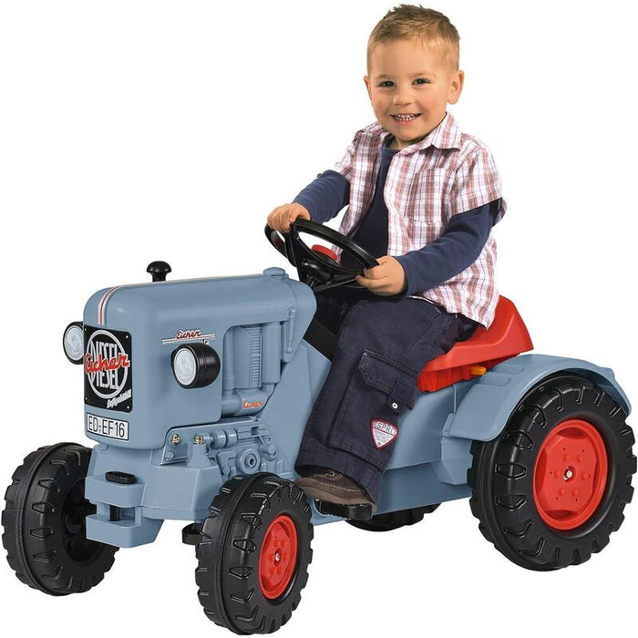 Big Tractor A Pedales Eicher Diesel Ed 16 Gris / Rojo