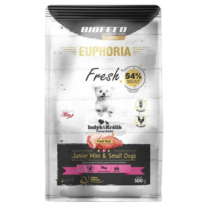 Biofeed Euphoria Fresh Junior Turkey With Lamb Xs/S - Dry Dog Food - 500g