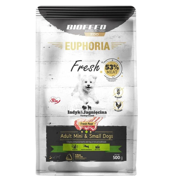Biofeed Euphoria Fresh Meat Adult Indyk/Jagnie Xs/S 0,5kg