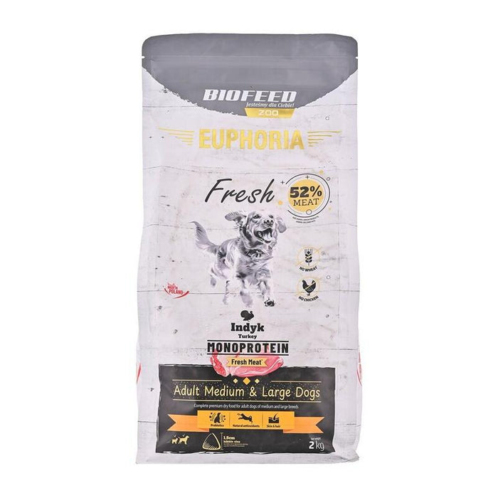 Biofeed Euphoria Fresh Meat Adult Medium & Large Indyk Monoprotein 2kg