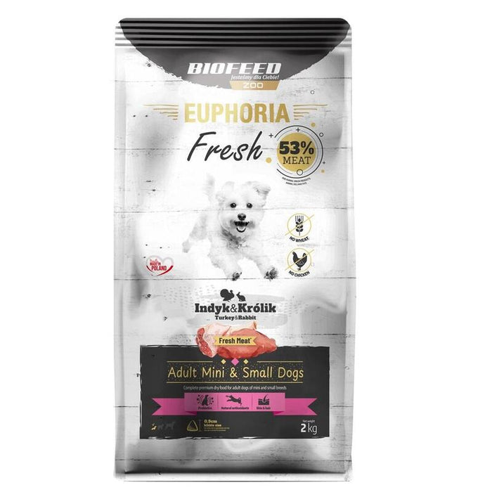 Biofeed Euphoria Fresh Meat Adult Mini & Small Indyk I Królik 2kg