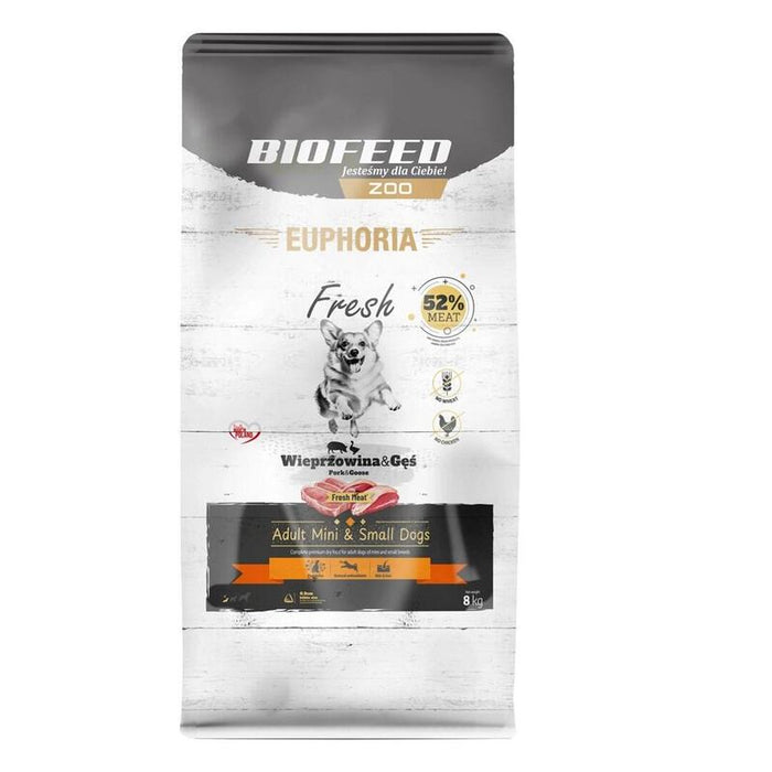 Biofeed Euphoria Fresh Meat Adult Mini & Small Wieprzowina I Ges 8kg