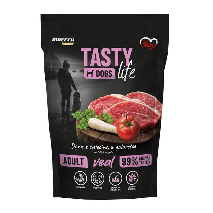 Biofeed Tasty Dogs Life Veal - Comida Húmeda Para Perros - 500g