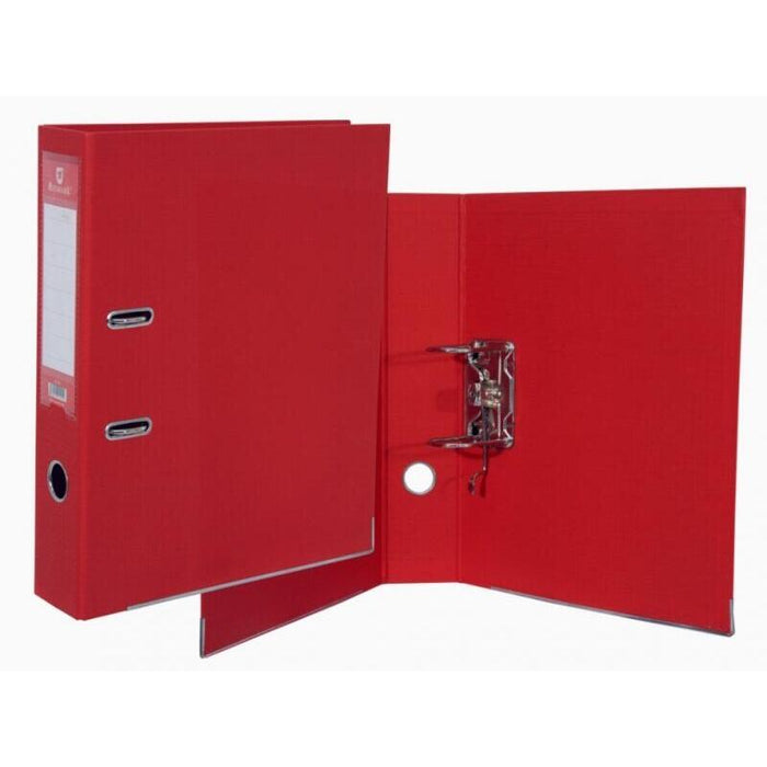 Bismark Archivador A-Z Pvc A4 Lomo 75 - Gran Resistencia - Tarjetero En El Lomo - Cartoneras Metalicas En El Borde