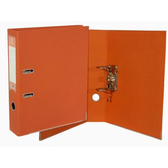 Bismark Archivador A-Z Pvc A4 Lomo 75 - Gran Resistencia - Tarjetero En El Lomo - Cartoneras Metalicas En El Borde