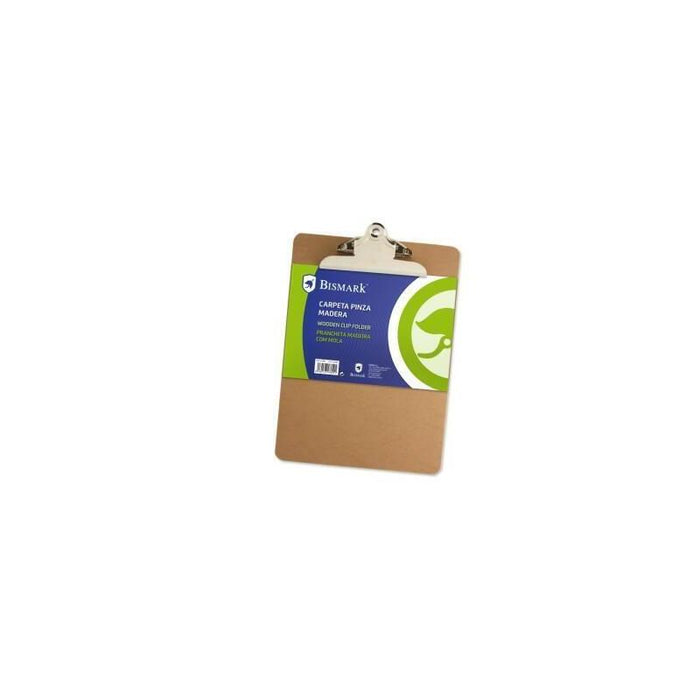 Bismark Carpeta Folio 23x31,3 Cm Con Pinza Y Base Madera