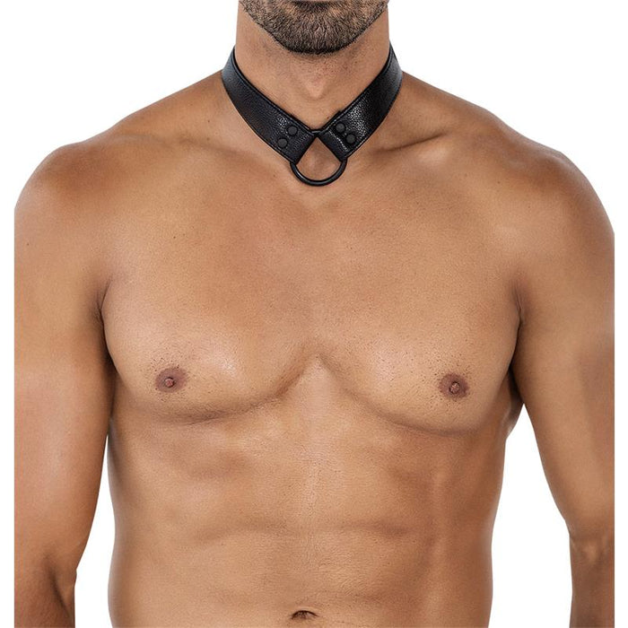 Bl4ck08 C-Ring Body Collar Blackleatherlike Talla Única