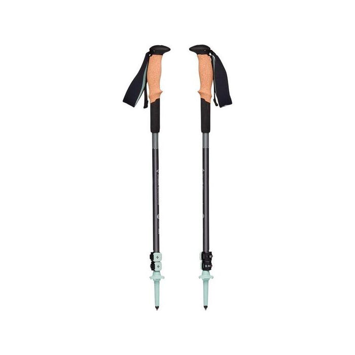 Black Diamond Bastones De Trekking Pursuit Shock M/L, Gris/Verde, 1 Par, 125-140 Cm