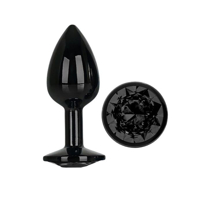 Blackgem Plug Anal Metálico Con Joya Talla S Negro
