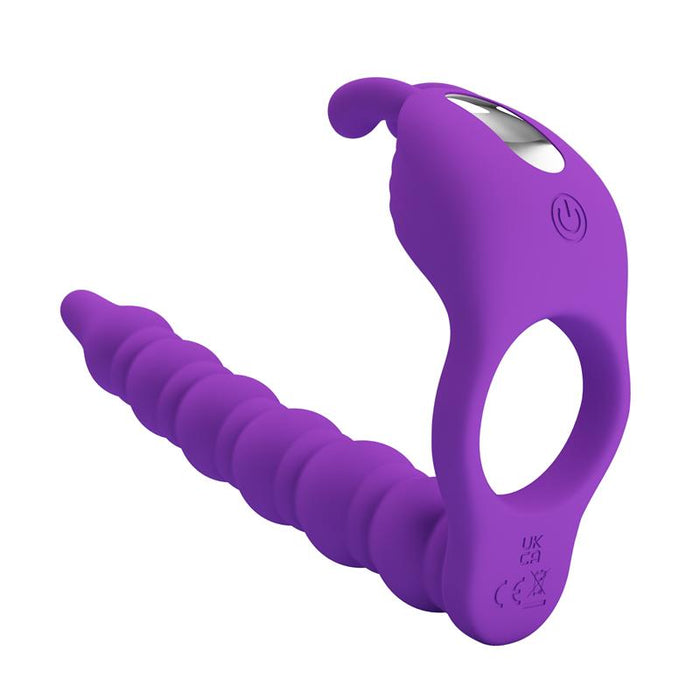 Pretty Love - Blackney Anillo Pene Con Plug Vibrador Lila