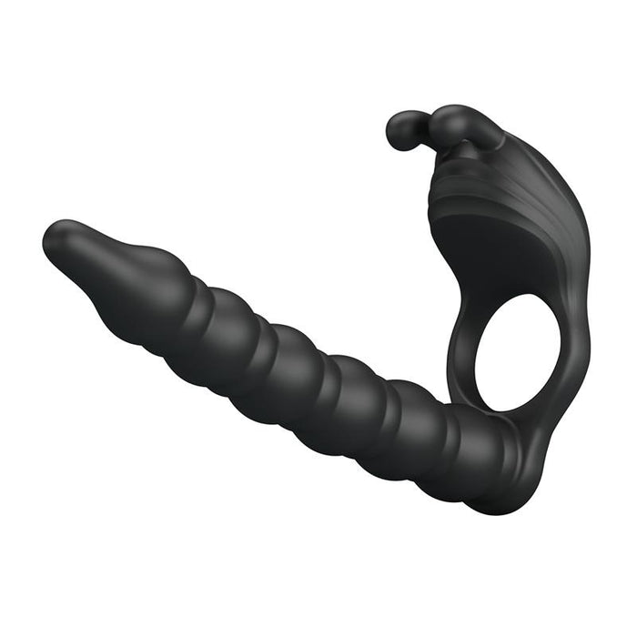 Pretty Love - Blackney Anillo Pene Con Plug Vibrador Negro