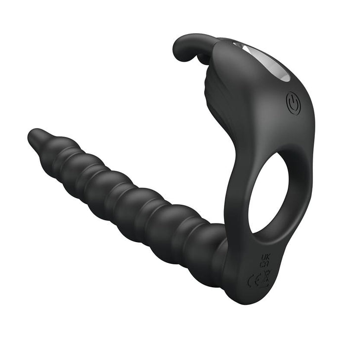 Pretty Love - Blackney Anillo Pene Con Plug Vibrador Negro