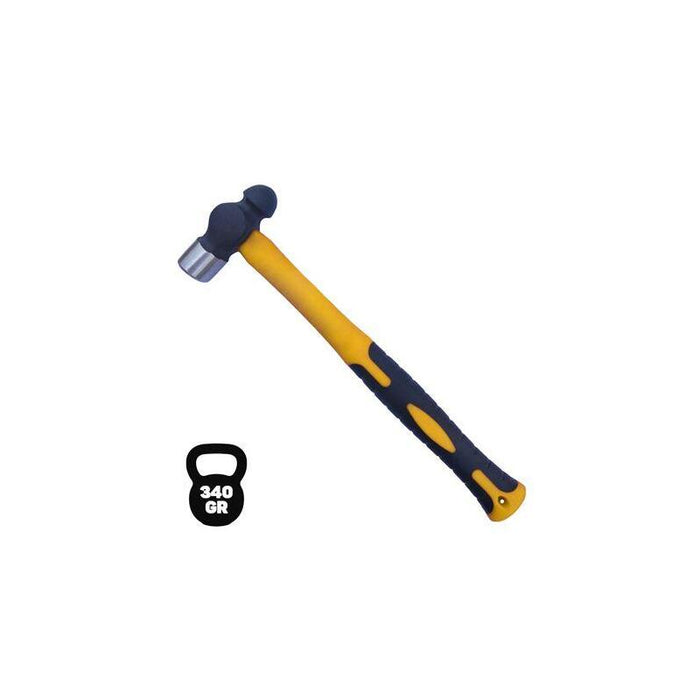 Blim Martillo De Bola - Peso 340 Gr - Cabeza De Acero Forjado - Mango De Fibra De Vidrio - Color Negro