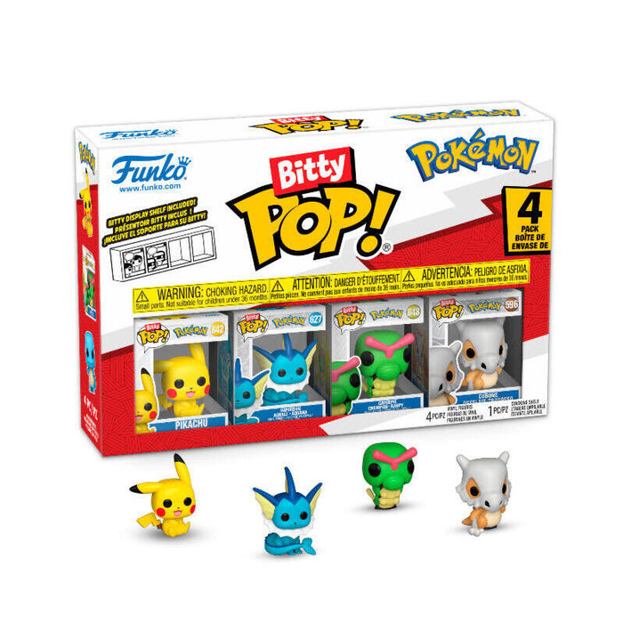 Blister 4 Figuras Bitty Pop Pokemon Pikachu