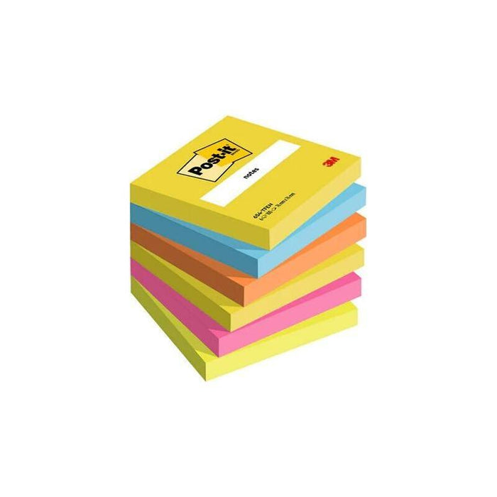 Post-It Blocs Notas 654 Gama Energetic Neón 76x76 6 Blocs