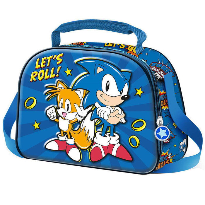 Bolsa Portameriendas 3d Lets Roll Sonic The Hedgehot