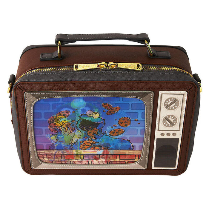 Bolso Bandolera Lenticular Retro Tv Barrio Sesamo Loungefly