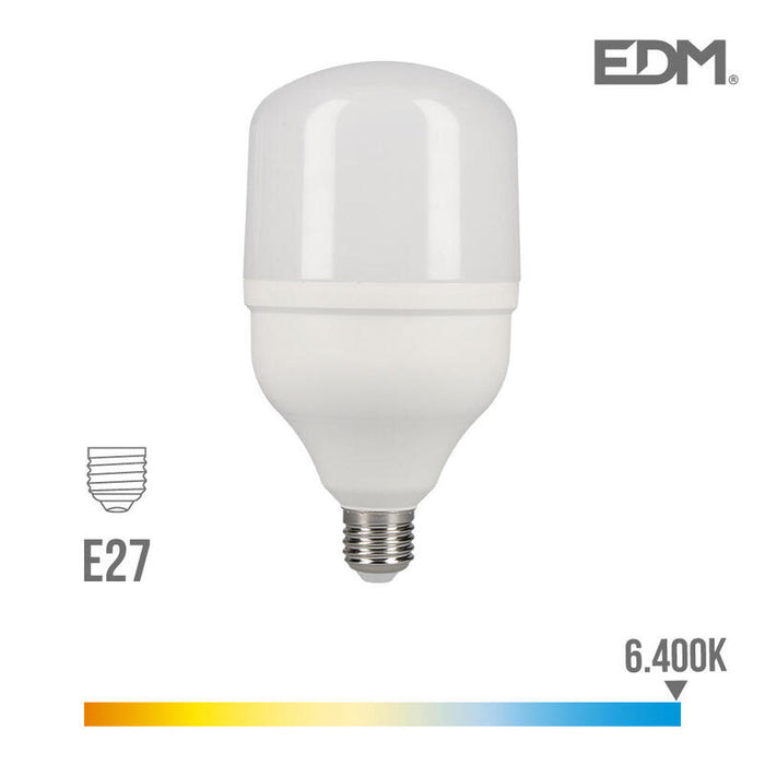 Bombilla Industrial Led E27 20w 1700lm 6400k Luz Fria Ø8x16,5cm Edm