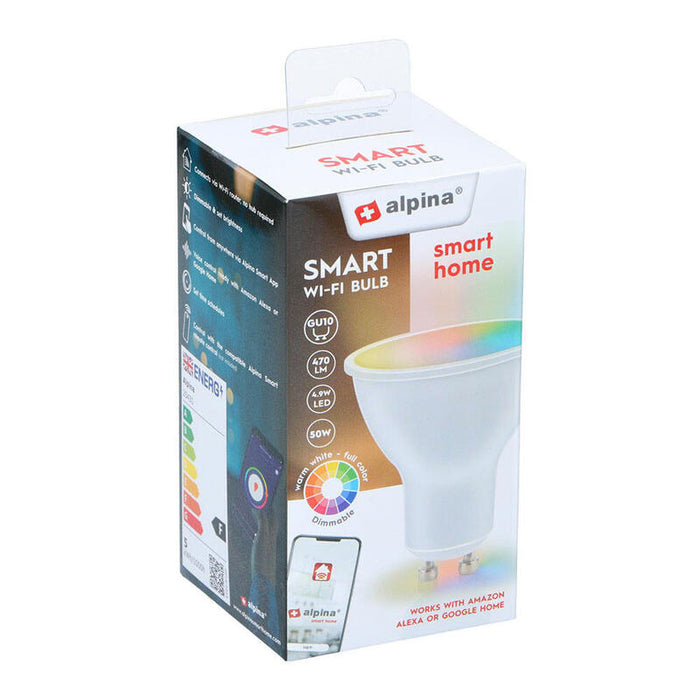 Bombilla Inteligente Rgb+Gu10 4.9w Alpina
