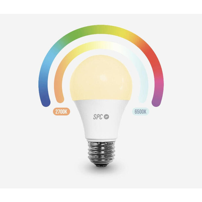Bombilla Led Inteligente Spc Aura 1050 Casquillo E27 10w 1050 Lúmenes 2700-6500k