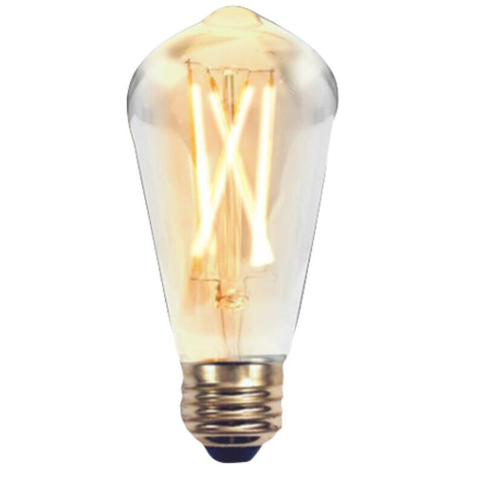 Bombilla Led Silver Electronic Filamento Edison Pera 2w=20w -  E27 -  2.200k -  320 -  220 Lm -  Luz Extra Calida -  A++