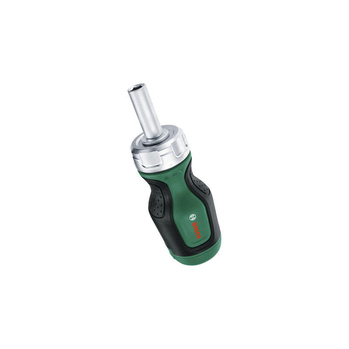 Bosch Bricolaje Y Jardín Destornillador De Carraca Stubby Con Juego De Puntas, 7 Piezas, Verde/Negro, Par De Apriete Hasta 50 Nm 1600a032uz